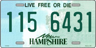 NH license plate 1156431
