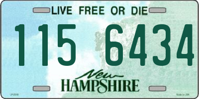NH license plate 1156434