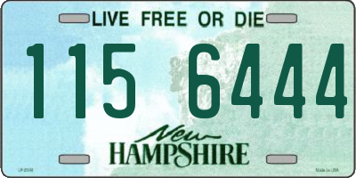 NH license plate 1156444