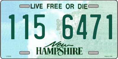 NH license plate 1156471
