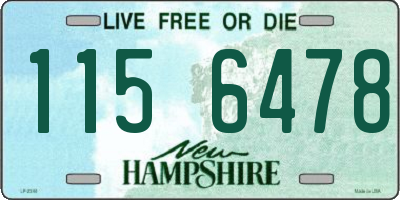 NH license plate 1156478