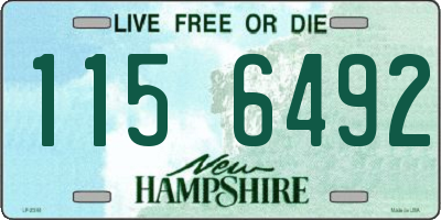 NH license plate 1156492
