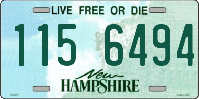 NH license plate 1156494