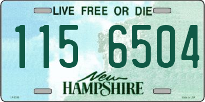 NH license plate 1156504