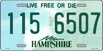 NH license plate 1156507