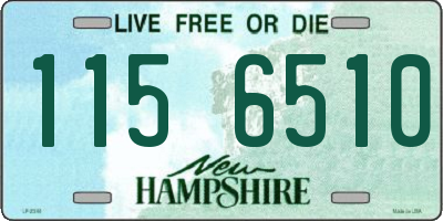 NH license plate 1156510