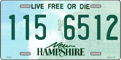NH license plate 1156512
