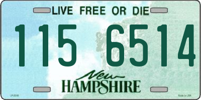 NH license plate 1156514
