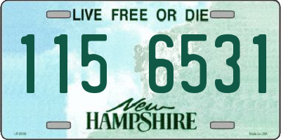 NH license plate 1156531