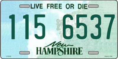 NH license plate 1156537