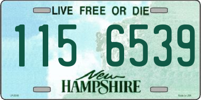 NH license plate 1156539