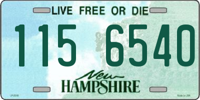 NH license plate 1156540