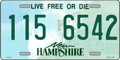 NH license plate 1156542