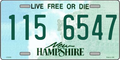 NH license plate 1156547