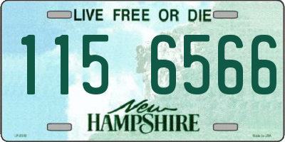 NH license plate 1156566