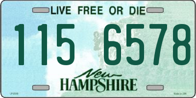 NH license plate 1156578