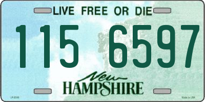 NH license plate 1156597