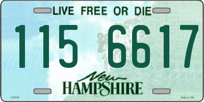 NH license plate 1156617
