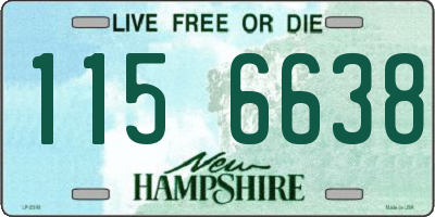 NH license plate 1156638