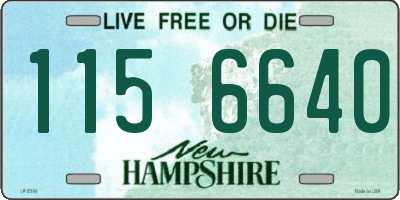 NH license plate 1156640