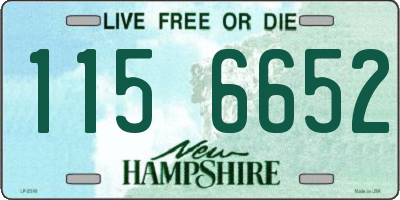 NH license plate 1156652