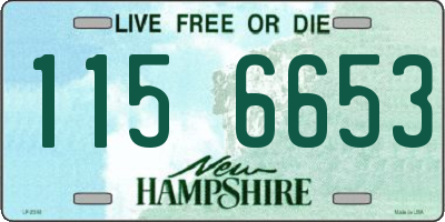 NH license plate 1156653