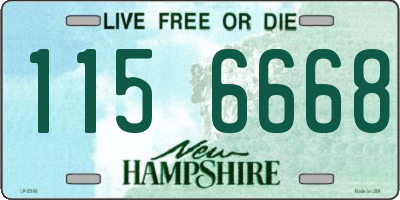 NH license plate 1156668