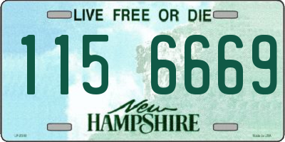 NH license plate 1156669