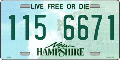 NH license plate 1156671