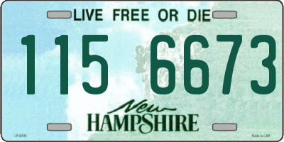 NH license plate 1156673