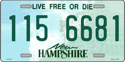 NH license plate 1156681