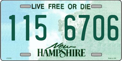 NH license plate 1156706
