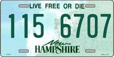 NH license plate 1156707