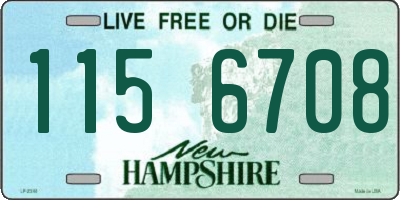 NH license plate 1156708