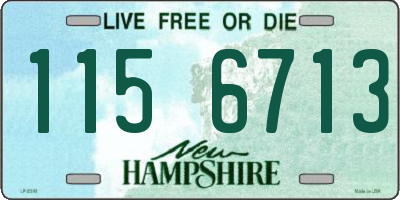 NH license plate 1156713