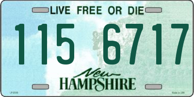 NH license plate 1156717