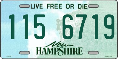 NH license plate 1156719