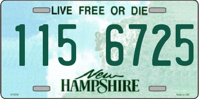 NH license plate 1156725