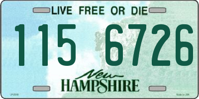 NH license plate 1156726