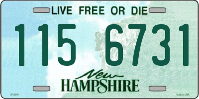 NH license plate 1156731