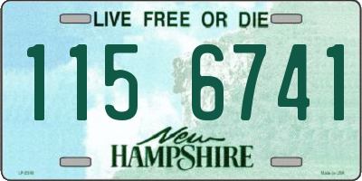NH license plate 1156741