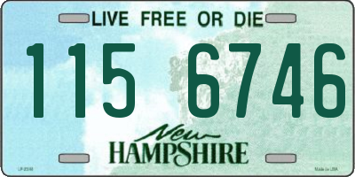 NH license plate 1156746