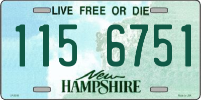 NH license plate 1156751