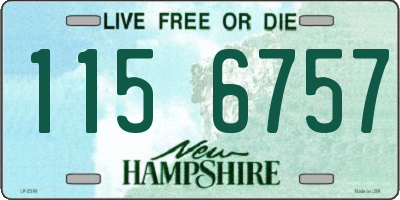 NH license plate 1156757