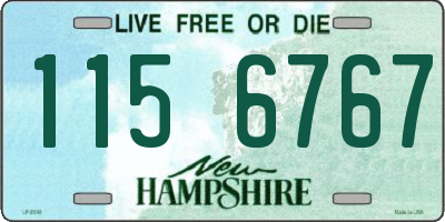 NH license plate 1156767