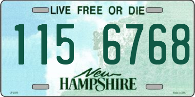 NH license plate 1156768