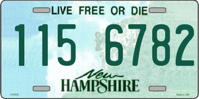 NH license plate 1156782