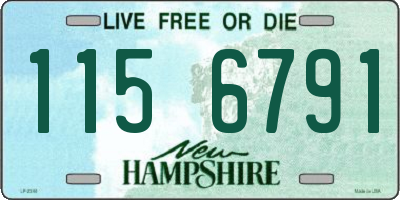NH license plate 1156791