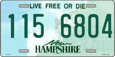 NH license plate 1156804