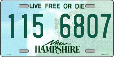 NH license plate 1156807